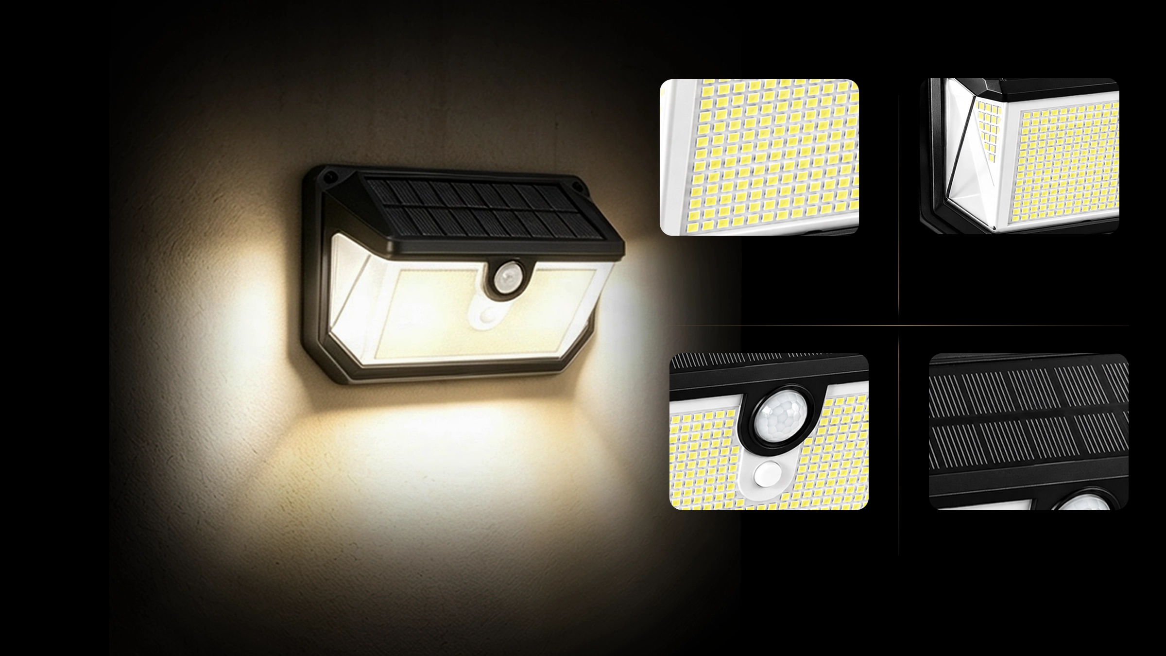 LUNQHAL SL016 High Density Solar Security Light